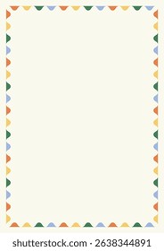 Vector Colorful Shape Frame Border Background