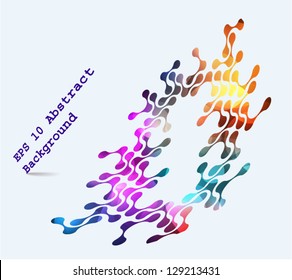 Vector colorful shapes background