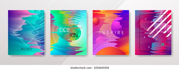 	
Vector Colorful shapes, vibrant texture, hologram gradients, abstract motion for banners, covers, posters, patterns, templates,...