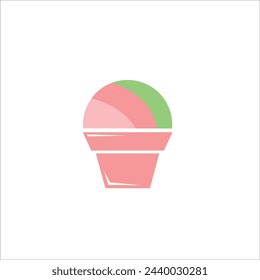 vector colorful shaved ice illustration, suitable for wall decoration, table stickers, etc