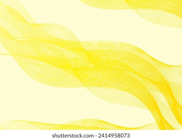 Vector colorful smooth wavy lines, wave background for presentation 