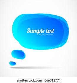 Vector colorful speech bubble