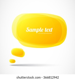 Vector colorful speech bubble