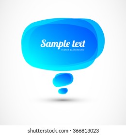 Vector colorful speech bubble