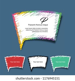 Vector, Colorful speech bubbles, blue bubbles, black and white bubbles, red bubbles,  price tags, stickers.
