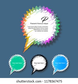 Vector,  Colorful speech bubbles,  green bubbles, blue bubbles,  price tags,  sticker