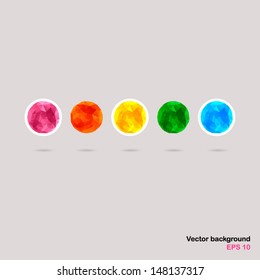 Vector colorful sphere paper.