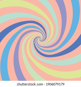 vector colorful spiral patterns on cream background