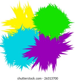 Vector Colorful Splatters