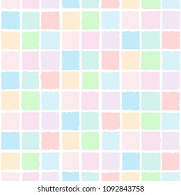 vector Colorful square Abstract seamless pattern on white background