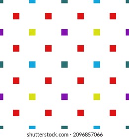 vector of colorful square on white background. seamless pattern for cloth, fashion, cover skin, wrapping paper.