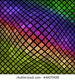 Vector Colorful Square Pattern. Abstract Colored Square Background