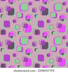 Vector - colorful squares small seamless pattern.