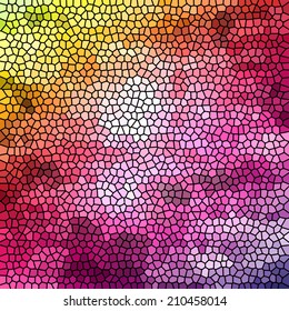 Vector colorful stained glass texture