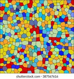 Vector colorful stained glass texture