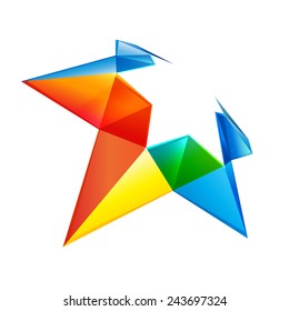 Vector colorful star logo icon