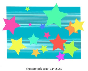 Vector Colorful Stars