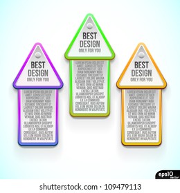 Vector colorful stickers