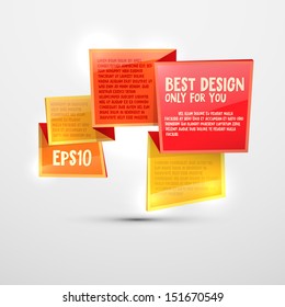 Vector colorful stickers for design