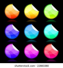 Vector Colorful Stickies