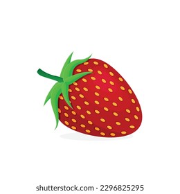 Vector colorful strawberry icon for design