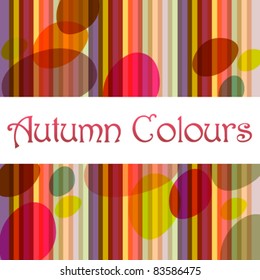 Vector colorful striped autumn background illustration