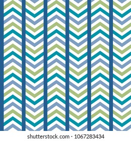 Vector Colorful Striped Chevron Seamless Pattern Background. Surface pattern design perfect for fabric, scrap booking, and home decor projects.