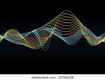 Vector colorful stripes background graphics