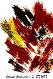 vector colorful strokes oil paint