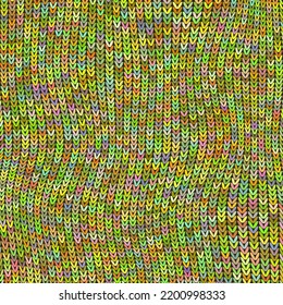El Knit Elegante Vector Colorful. Textura Geométrica De Punto De Color. Papel Tricot De Pullover Lechado. Patrón de tela invernal.