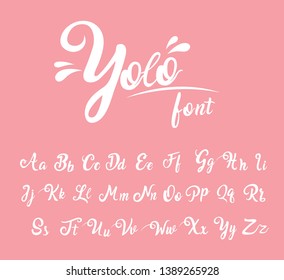 Vector of colorful stylized font and alphabet - Vector