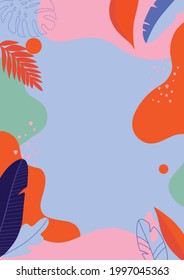 Vector colorful summer abstract background
