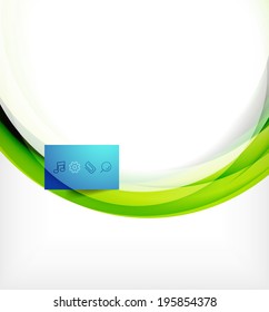 Vector colorful swirl motion design concept. Can be used as web templates, business illustration, technology presentation layout