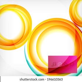 Vector colorful swirl motion design concept. Can be used as web templates, business illustration, technology presentation layout