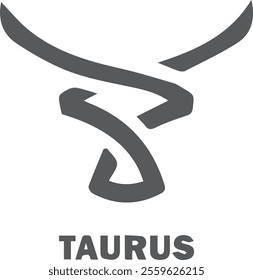 vector  colorful taurus zodiac sign, astrology symbols symbol drawings