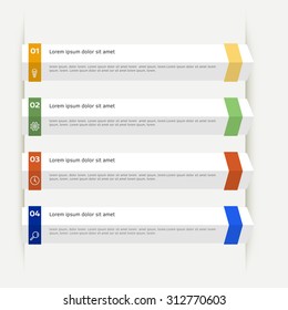 Vector colorful template, background for web design or presentation and info graphic.