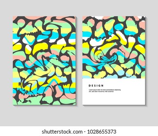 The vector colorful template. It can be used for poster, brochure and flyer design. EPS10