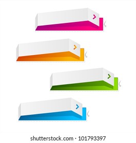 Vector colorful text box