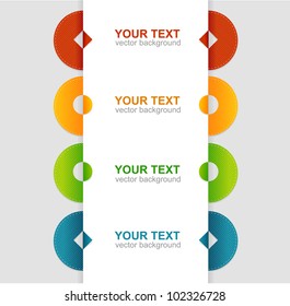 Vector colorful text box