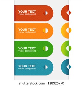 Vector colorful text box