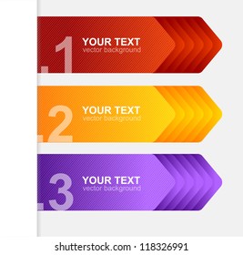 Cuadro de texto de color vectorial