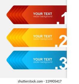 Vector colorful text box