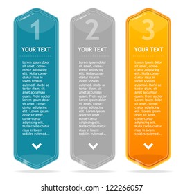 Vector colorful text box