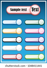Vector colorful text box in flat design, trend colors. Vector illustration can be used for workflow layout, diagram, number options, web design.