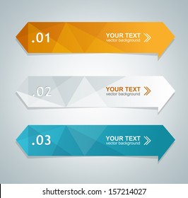 Vector colorful text box, trendy colors