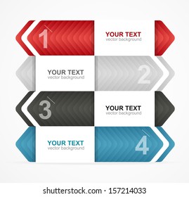 Vector colorful text box, trendy colors