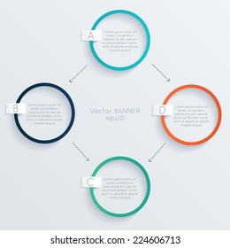 Vector colorful text box, trendy colors. Vector illustration can be used for workflow layout, diagram, number options, web design.