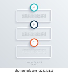 Vector colorful text box, trendy colors. Vector illustration can be used for workflow layout, diagram, number options, web design.