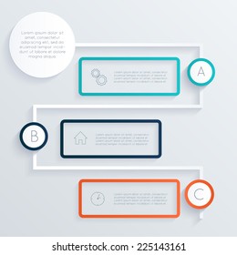 Vector colorful text box, trendy colors. Vector illustration can be used for workflow layout, diagram, number options, web design.