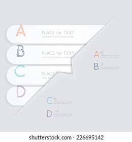 Vector colorful text box, trendy colors. Vector illustration can be used for workflow layout, diagram, number options, web design.